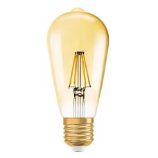 Светодиодная лампа OSRAM Vintage 1906 Edison Filament ST64 6,5W 725Lm 2400K 230V E27 Прозрачный (Amber) (4099854081514)